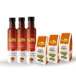 Kit 3x Farinha de Semente de Abóbora 150g + 3x Óleo de Semente de Abóbora 250ml