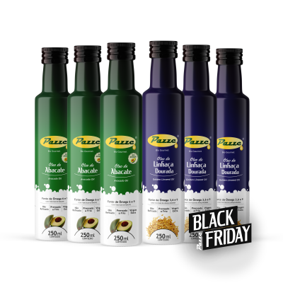 Kit 3x Óleo de Abacate 250ml + 3x Óleo de Linhaça Dourada 250ml